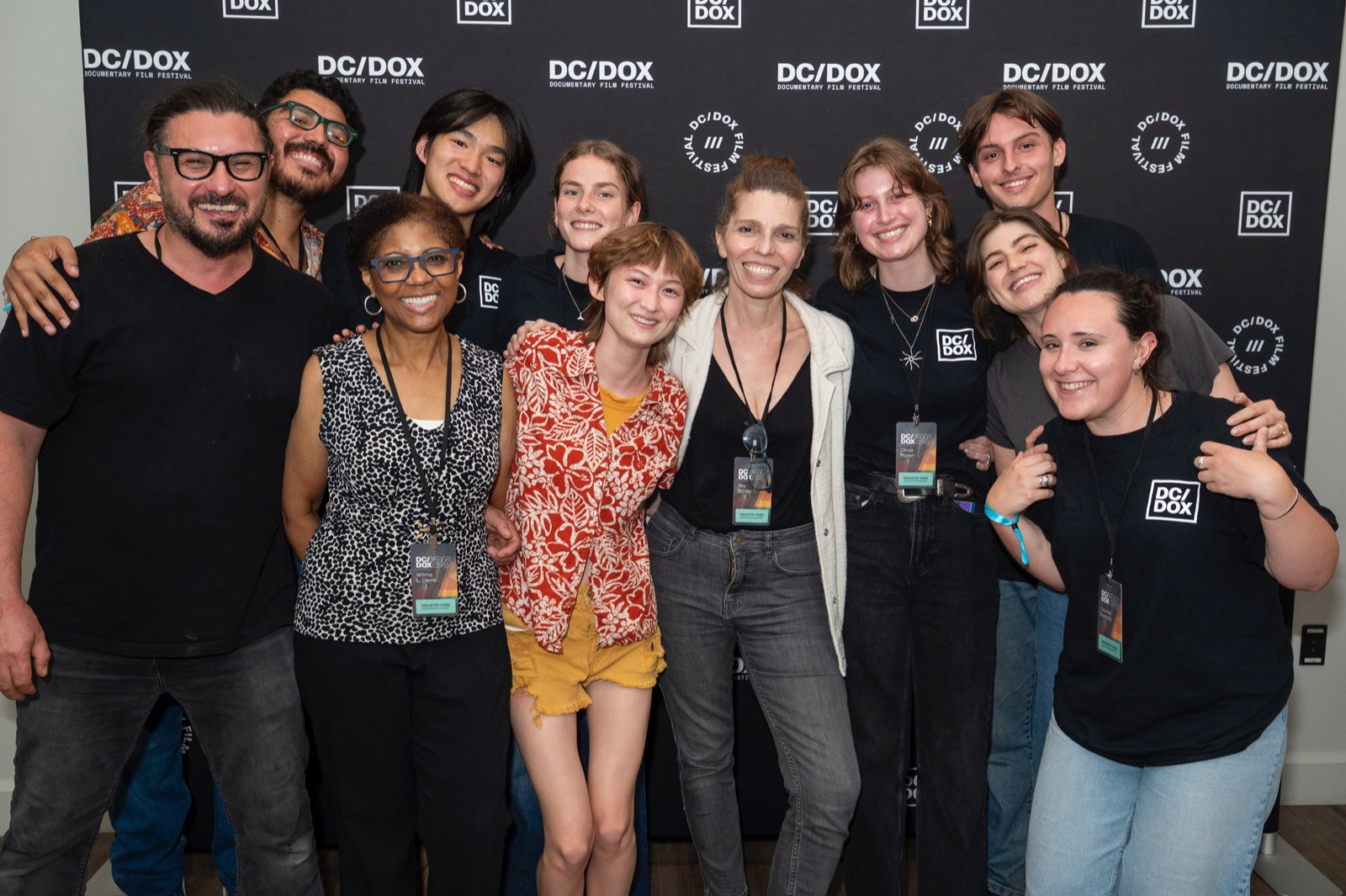 Smiling group at the DC/DOX Documentary Film Festival